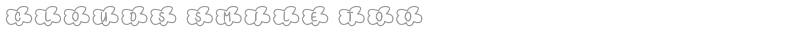 Clouds Smile Too font preview